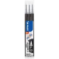 Pilot FriXion Point Rollerball Pen Refill 0.25 mm Black Pack of 3