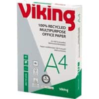Viking 100% Recycled Bright-White A4 Printer Paper 80 gsm Smooth White 500 Sheets
