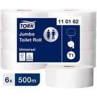 Tork T1 Universal Recycled Toilet Roll 1 Ply 110162 6 Rolls of 2500 Sheets