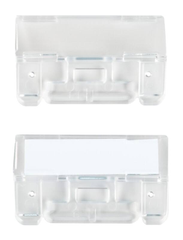 File Tabs Clear Plastic 6.1 x 2.7 cm Pack of 50