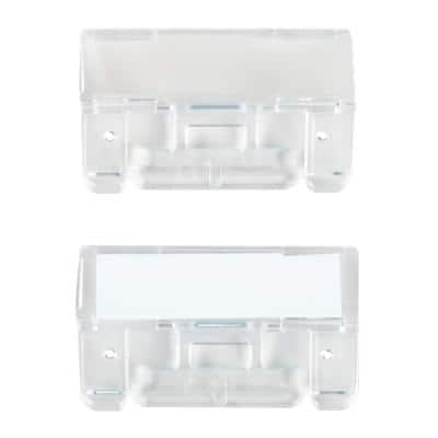 File Tabs Clear Plastic 6.1 x 2.7 cm Pack of 50