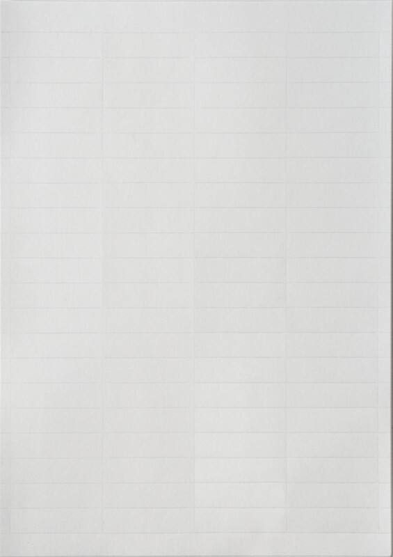 File Tab Inserts White Cardboard 6.5 x 1 cm Pack of 50