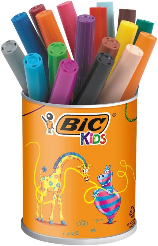 BIC Felt Tip Pen Kids Assorted Pack of 18