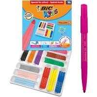 BIC Felt Tip Pens Visacolor XL Assorted Pack of 96