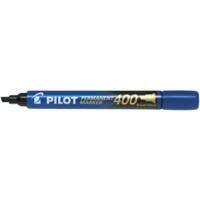 Pilot 400 Permanent Marker Broad Chisel 1.5 mm Blue Non Refillable Pack of 12