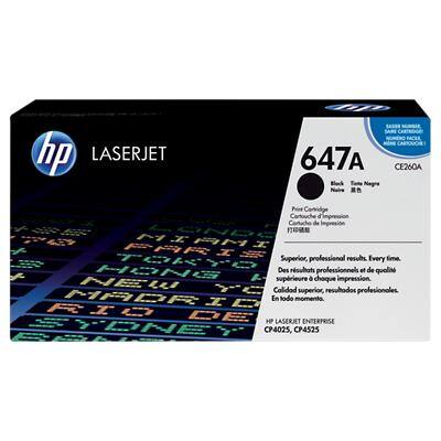 HP 647A Original Toner Cartridge CE260A Black