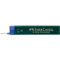 Faber-Castell Super-Polymer Mechanical Pencil Lead 0.7 mm B Black Pack of 12