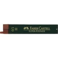 Faber-Castell Super-Polymer Mechanical Pencil Lead 0.5 mm H Black Pack of 12