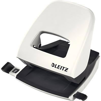 Leitz NeXXt WOW Metal 2 Hole Punch 5008 30 Sheets White