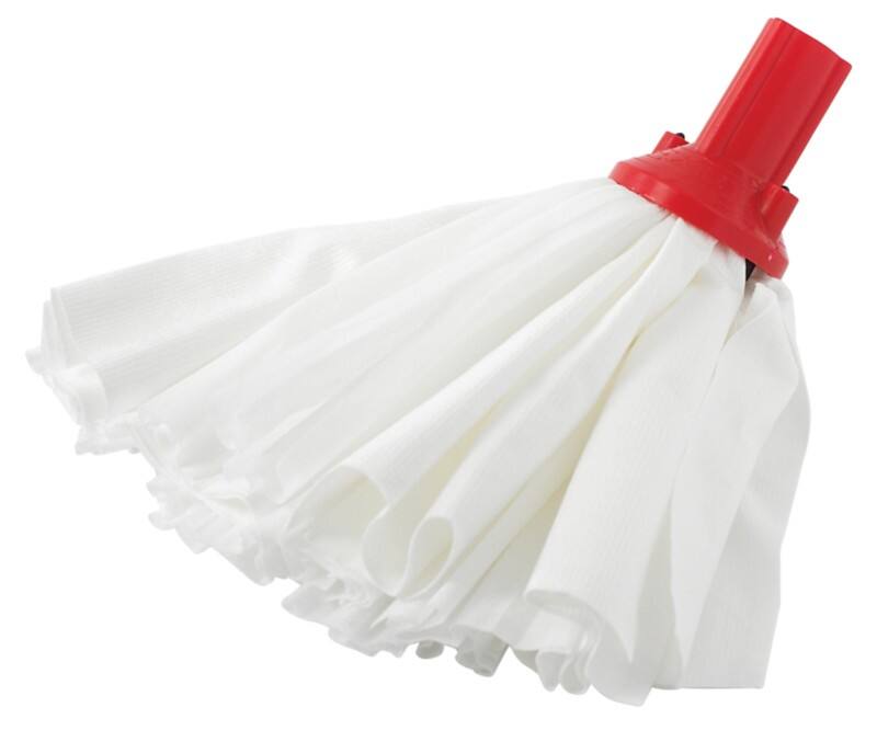 Exel Mop Head Big White & Red Pack of 10