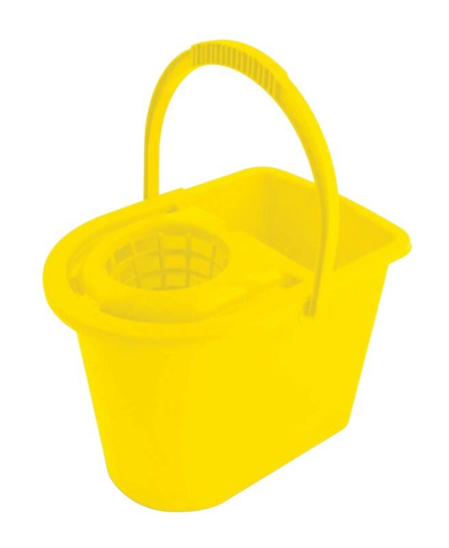 ADDIS Mop Bucket with Wringer 31 x 27 x 28cm Yellow