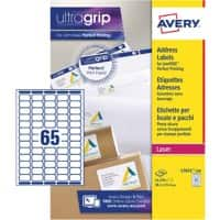 Avery L7651-250 Mini Address Labels Self Adhesive 38.1 x 21.2 mm White 250 Sheets of 65 Labels