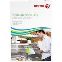Xerox Premium NeverTear Adhesive Polyester Film A3 Printer Paper 160 gsm Matt White 100 Sheets