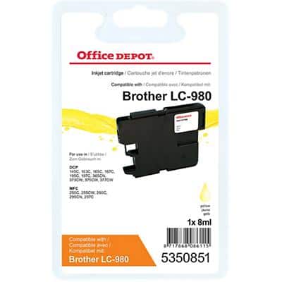 Office Depot Compatible Brother LC980Y Ink Cartridge Yellow