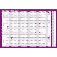 SASCO Academic   Year Planner 2026, 2027 English 91.5 (W) x 61 (H) cm Purple