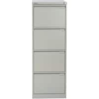 Bisley BS Steel Filing Cabinet 4 Drawers Lockable 470 x 622 x 1,321 mm Grey