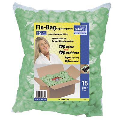 tidyPac Loose Fill Chips Q82 PS (Polystyrene) Green 15 L