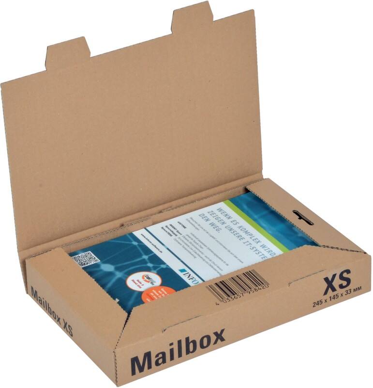 ColomPac Postal Box Mail-Box XS Brown 250 (W) x 158 (D) x 39 (H) mm