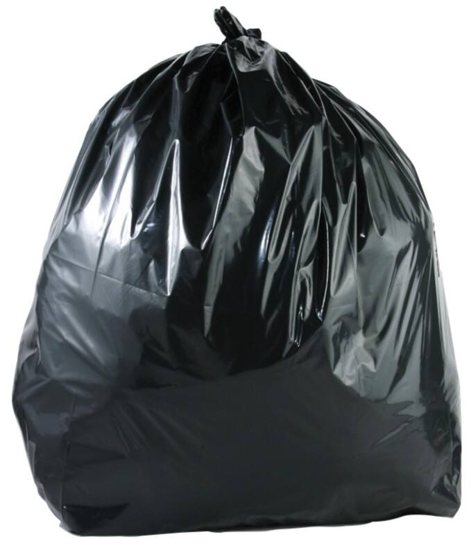 Light Duty Bin Bags 240 L Black Pack of 100