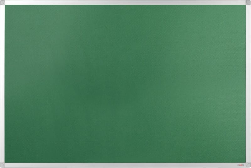 Viking Felt Noticeboard Non Magnetic Wall Mounted 90 (W) x 0.81 (D) x 60 (H) cm Aluminium Green