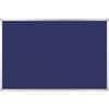 Viking Notice Board Non Magnetic Wall Mounted Felt 120 (W) x 90 (H) cm Aluminium Blue