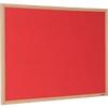 Viking Wall Mountable Notice Board 90 x 60 cm Red
