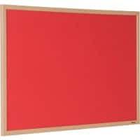Niceday Wall Mountable Notice Board 90 x 60 cm Red