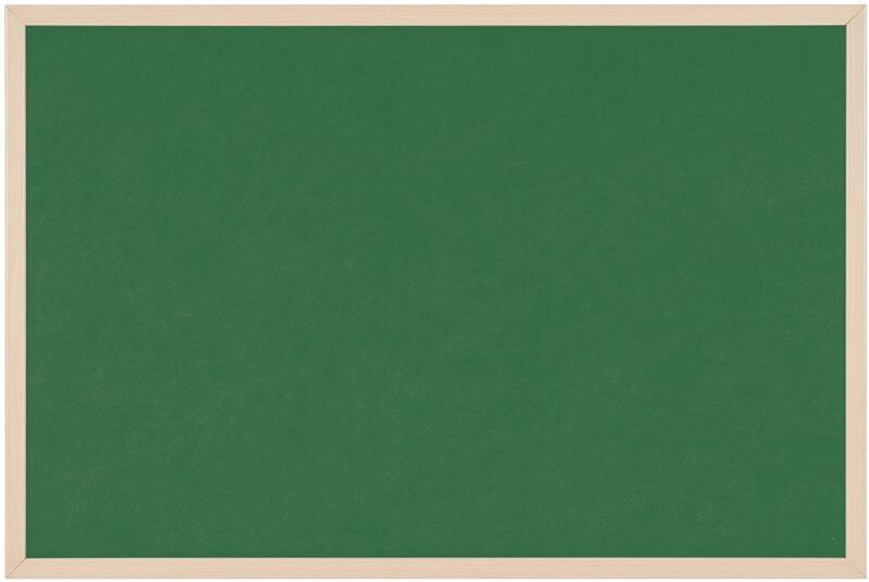 Viking Felt Noticeboard Non Magnetic Wall Mounted 120 (W) x 1.9 (D) x 90 (H) cm Wood Green