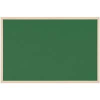 Viking Felt Noticeboard Non Magnetic Wall Mounted 120 (W) x 1.9 (D) x 90 (H) cm Wood Green