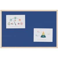 Viking Noticeboard Non Magnetic 120 (W) x 1.9 (D) x 90 (H) cm Wood Blue
