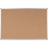 Viking Notice Board Non Magnetic Wall Mounted Cork 120 (W) x 90 (H) cm Aluminium Brown