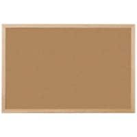 Viking Notice Board Wall Mounted Cork 60 (W) x 1.4 (D) x 45 (H) cm Pine Wood Brown