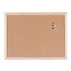 Viking Wall Mountable Cork Board 40 x 30cm Brown