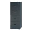 Realspace Knockdown Steel Filing Cabinet with 4 Lockable Drawers 460 x 400 x 1255mm Black