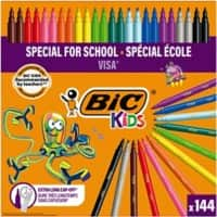 BIC Felt Tip Pen Kids Assorted Pack of 144