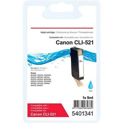 Office Depot Compatible Canon CLI-521C Ink Cartridge Cyan