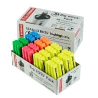 STABILO BOSS ORIGINAL UK/70/48-1 Highlighter Assorted Medium Chisel 2-5 mm Refillable Pack of 48