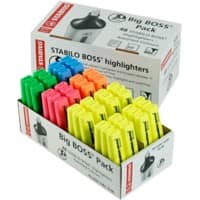 STABILO Big Boss Highlighter Refillable Pack of 48