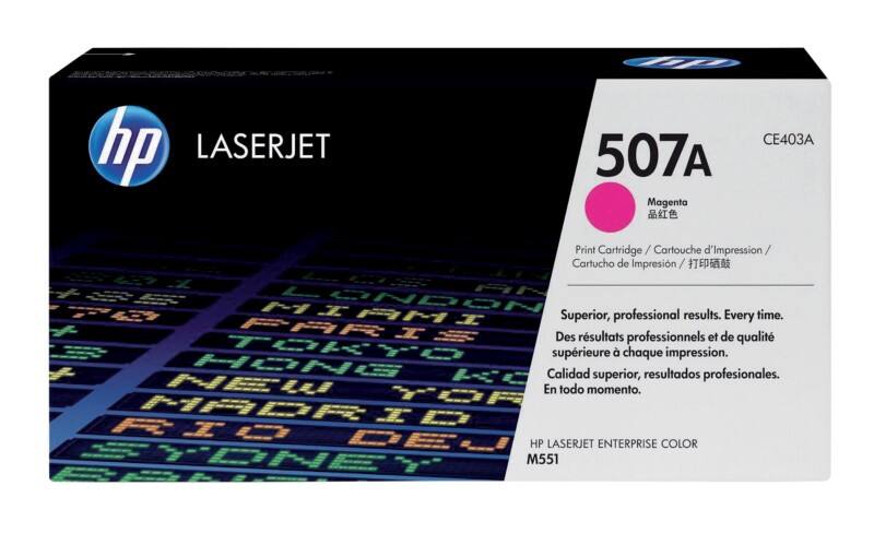 HP 507A Original Toner Cartridge CE403A Magenta