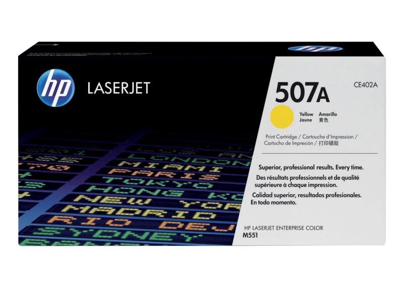 HP 507A Original Toner Cartridge CE402A Yellow