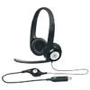 Logitech ClearChat H390 Wired Stereo Headset Head With Microphone Black