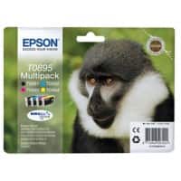 Epson T0895 Original Ink Cartridge C13T08954010 Black, Cyan, Magenta, Yellow Multipack Pack of 4