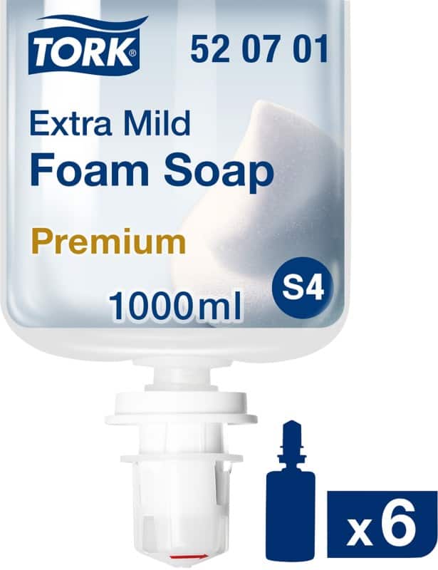 Tork Premium Hand Soap Foam S4 Transparent 520701 1 L Pack of 6