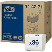 Tork T3 Advanced Toilet Paper 2 Ply 114271 36 Packs of 242 Sheets