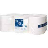 Tork Paper 2 Ply Toilet Rolls T2 Advanced Mini Jumbo 90mm x 170m White 12 Rolls of 850 Sheets