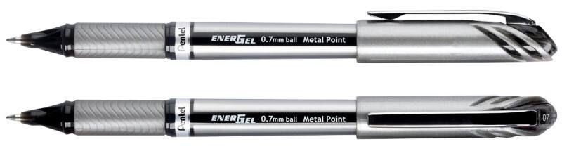 Pentel BL27A Non-retractable Rollerball Pen Black 0.35 mm Medium Rollerball Non Refillable Pack of 12