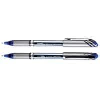 Pentel EnerGel Plus BL27 Rollerball Pen Grip Medium 0.35 mm Blue Pack of 12