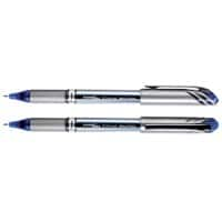 Pentel EnerGel Plus BL27 Rollerball Pen Grip Medium 0.35 mm Blue Pack of 12