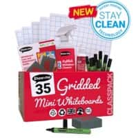 Show-me A4 Dry Erase Board Classroom Set Pack of 35