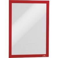 DURABLE DURAFRAME A4 Display Frame Adhesive Red 4882-03 Pack of 10